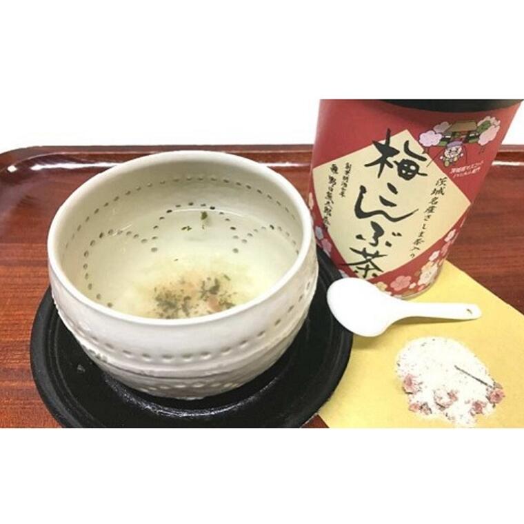 茨城県産さしま茶入り梅こんぶ茶５缶セット