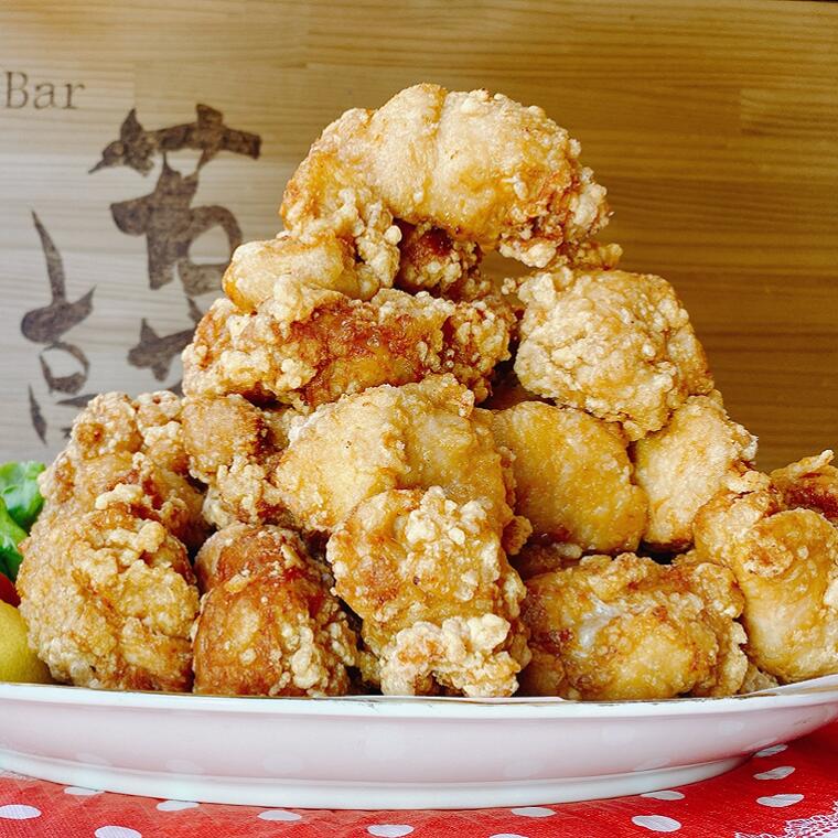 にんにくマシマシ!!若菜亭の特製から揚げ(国産もも肉) 2kg ご家庭で揚げるだけパック ※生冷凍
