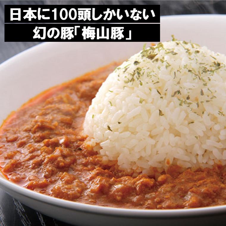 塚原牧場の梅山豚 キーマカレーセット