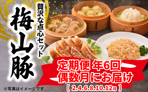【6回定期便/偶数月発送】 塚原牧場 幻の豚 「梅山豚」 点心セット