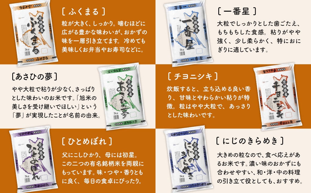 【新米/白米】＜令和7年9月内発送＞ 令和7年産 4種食べ比べ 12kg茨城県産